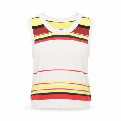 Next Women's Multicoloured Striped Vest M