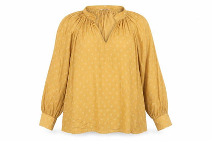 Next Women's Yellow Polka Dot Blouse Size 12