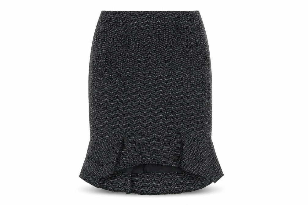 D'Allaird Women Black Geometric Skirt Size 10