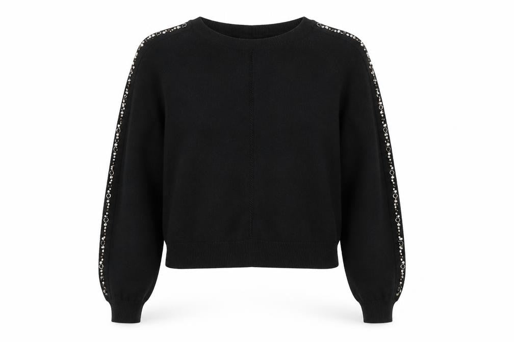 Topshop Women's Black Pullover Jumper Size 8