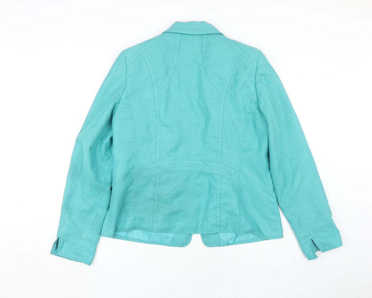 KSTN Women's Blue Blazer Size 18 with Zipped Pockets