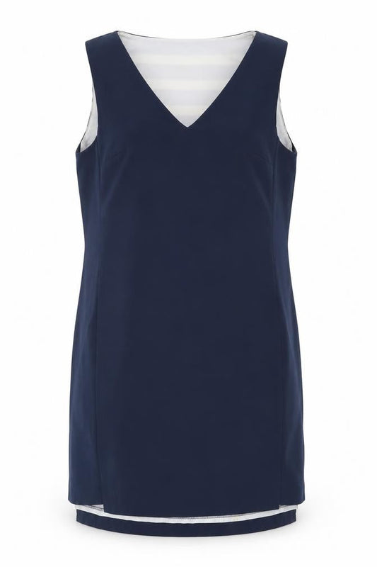 Vero Moda Women's Blue Striped Sheath Dress Size L