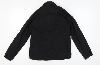 Back view of Puma boys’ black track jacket, size 14