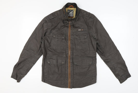F.F.P. Men's Brown Military Style Jacket S