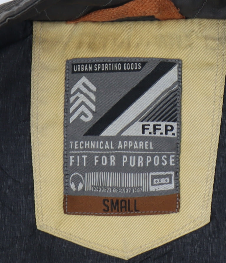 F.F.P. Men's Brown Military Style Jacket S
