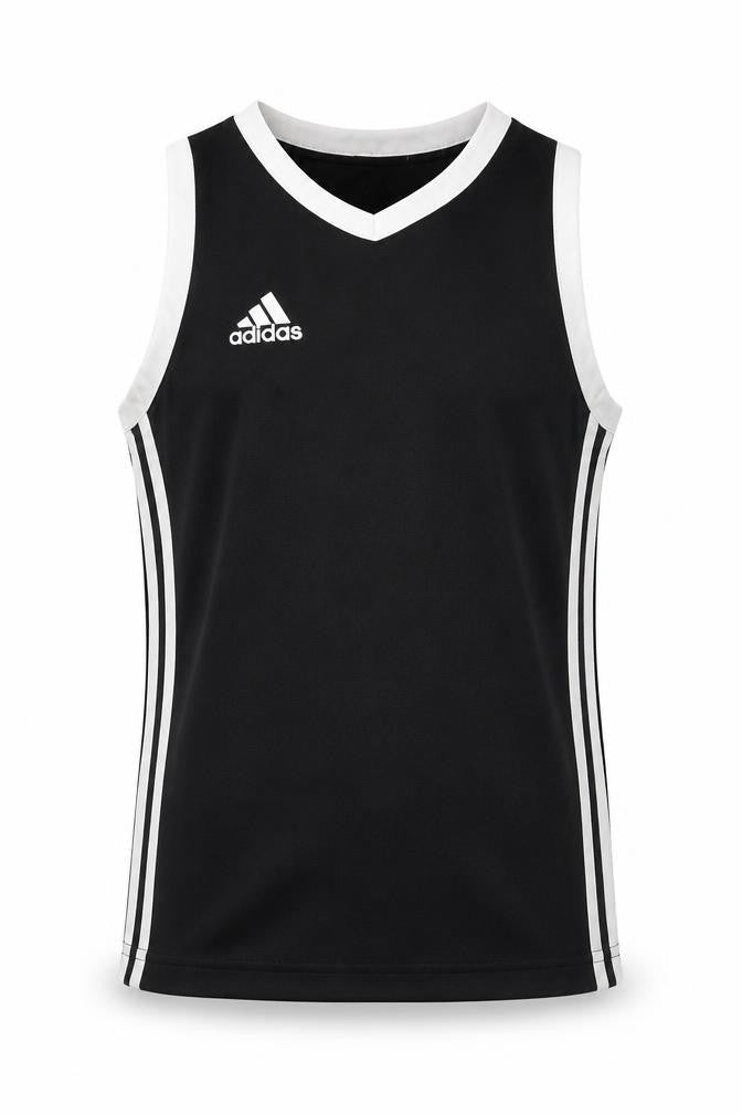 Adidas Girls' Black Sleeveless Jersey Tank 7-8 Years
