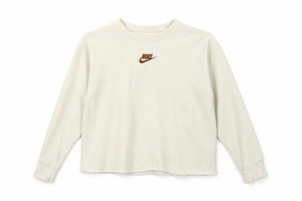 Nike Girls Ivory XL Pullover Sweatshirt Long Sleeve Casual