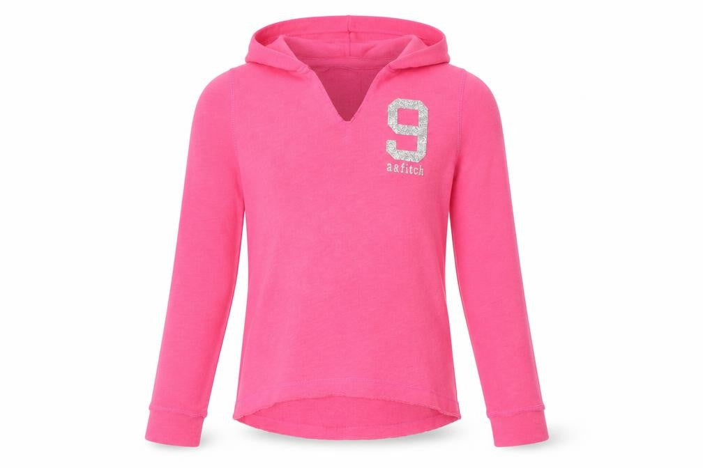 Abercrombie & Fitch Girls Pink Pullover Hoodie XL