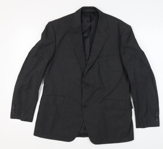 Dehavilland Men's Grey Blazer, Short Fit, Chest Size 42S