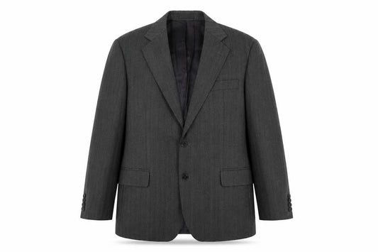 Magee Men's Grey Striped Wool Blazer Size 42R