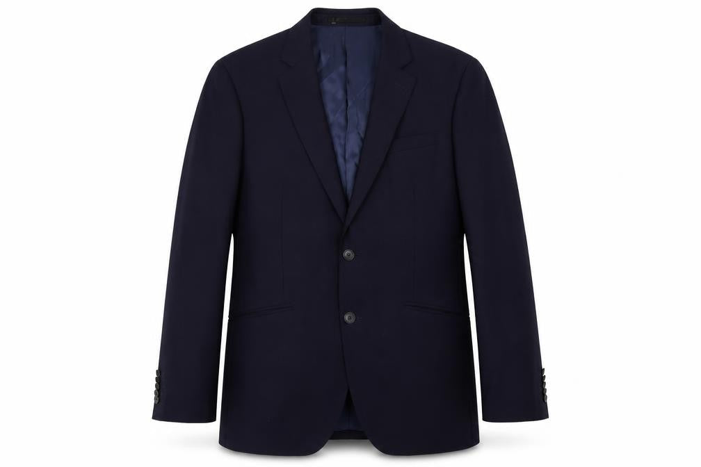 T.M. Lewin Men's Blue Wool Blazer Size 39 Regular