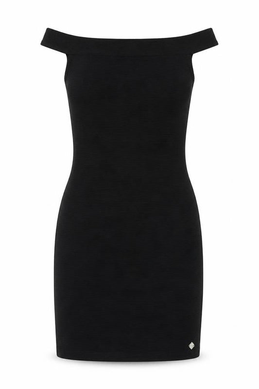 Superdry Women's Black Off the Shoulder Dress, Size S