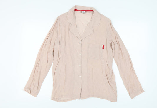Calvin Klein Women's Beige Pyjama Shirt M
