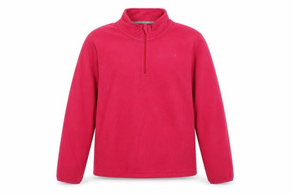Front view of Peter Storm girls’ red fleece pullover sweatshirt 13 years