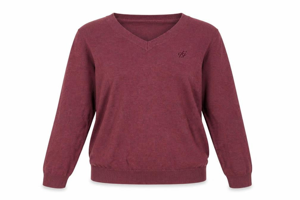 Calvin Klein Jeans Women's Purple V-Neck Pullover L