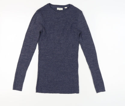 FatFace Women's Blue Crew Neck Pullover Jumper Size 8