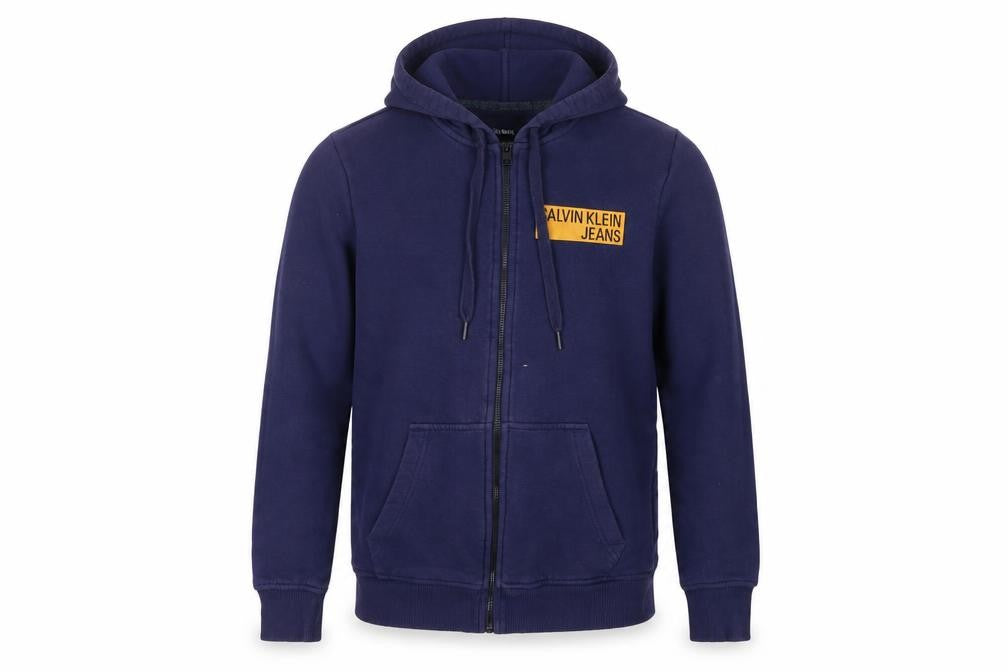 Calvin Klein Men's Blue Full Zip Hoodie S