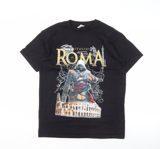 Fruit of the Loom Men's Black M Graphic T-Shirt