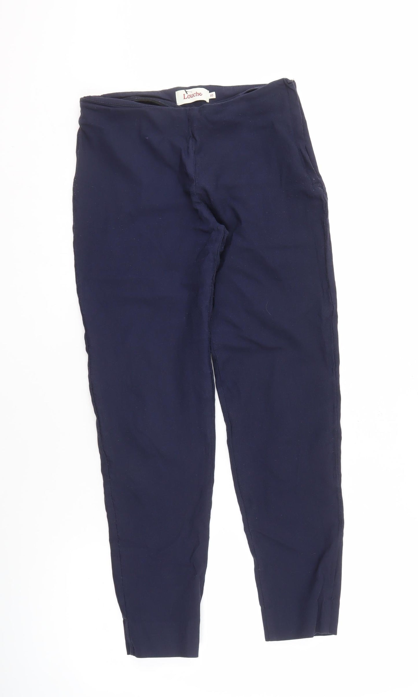 Louche Women's Blue Skinny Trousers - Size 10