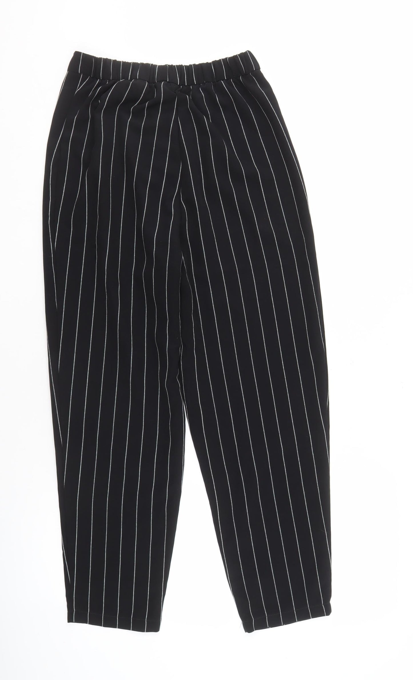 Divided Women's Black Striped Trousers Size 8