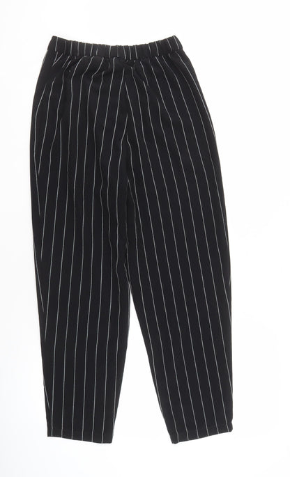 Divided Women's Black Striped Trousers Size 8