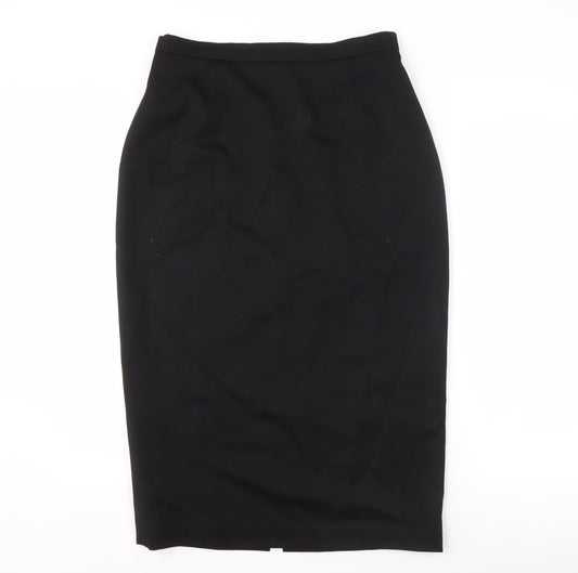 Claude Bert Women's Black Wool Pencil Skirt