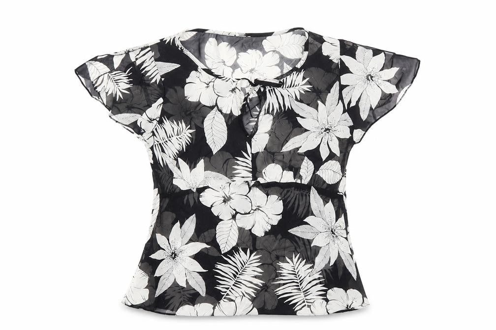 Wallis Women's Black Floral Blouse Size 14