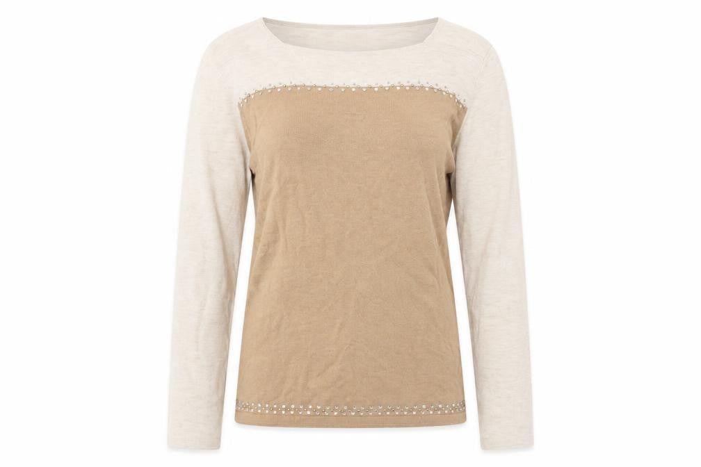 Next Women's Beige Pullover Jumper, Size 14, Boat Neck