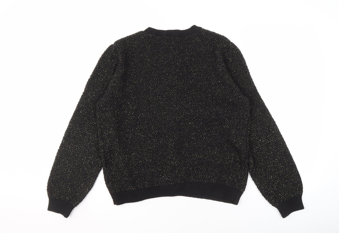 Et Vous Women's Black Cardigan, Size 14, Button Accent
