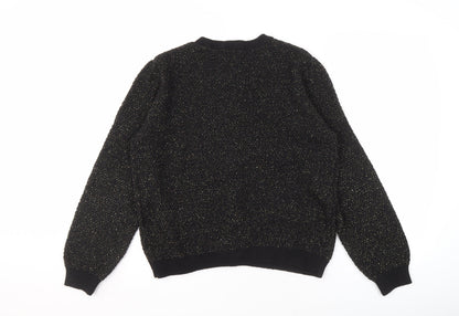 Et Vous Women's Black Cardigan, Size 14, Button Accent