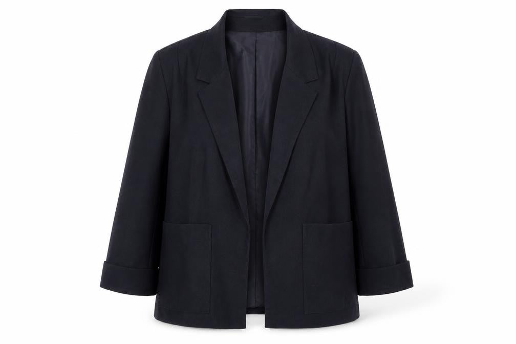 Allders Women's Navy Blue Blazer Size 20 - Classic Style
