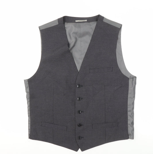 Marks and Spencer Men's Grey Waistcoat 38R Formal