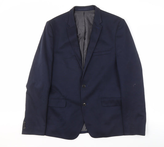 Burton Menswear Blue Blazer, Men's, Size 42R