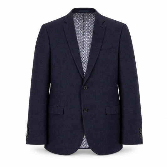 Next Men's Blue Check Slim Fit Blazer 42R