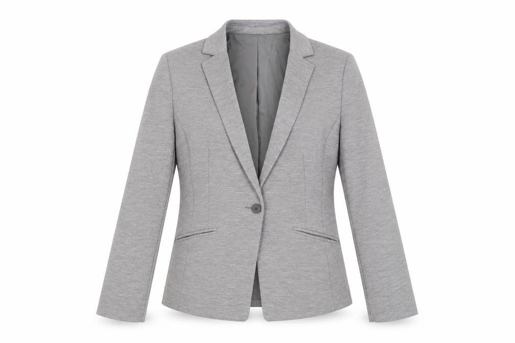H&M Women's Grey Blazer Suit Jacket Size 12