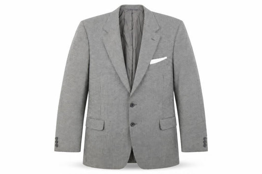 St Michael Men's Grey Check Wool Blazer, 42 Regular Fit