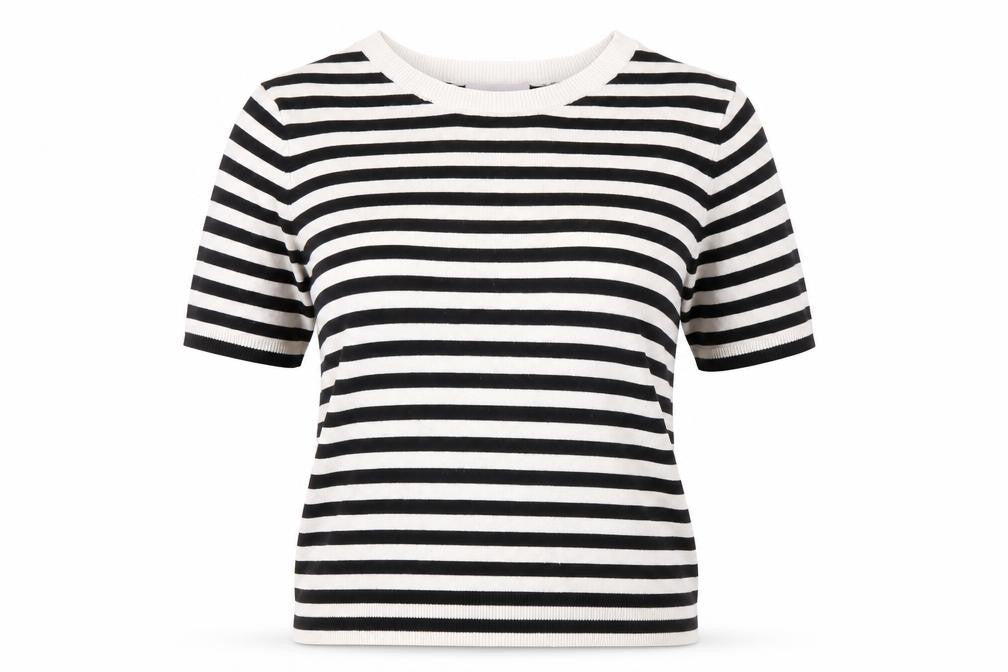 H&M Women's Black Stripe Pullover Jumper, S