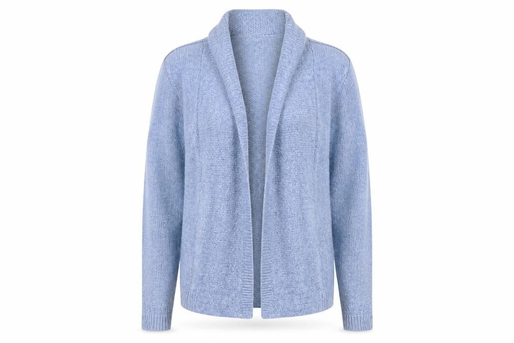 Marks & Spencer Women's Blue Open Front Cardigan, Size 12
