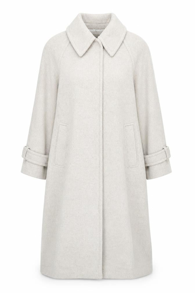NU Studio Women's Beige Long Coat Size 12
