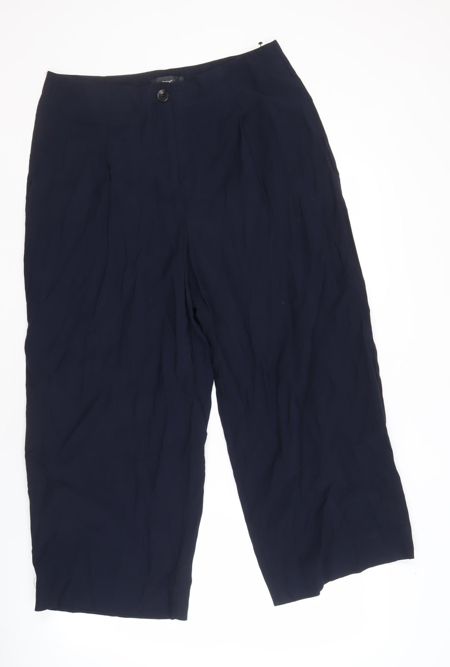 Next Women's Blue Wide-Leg Trousers Size 16