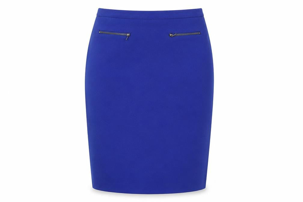 Marks & Spencer Women's Blue Pencil Skirt Size 10