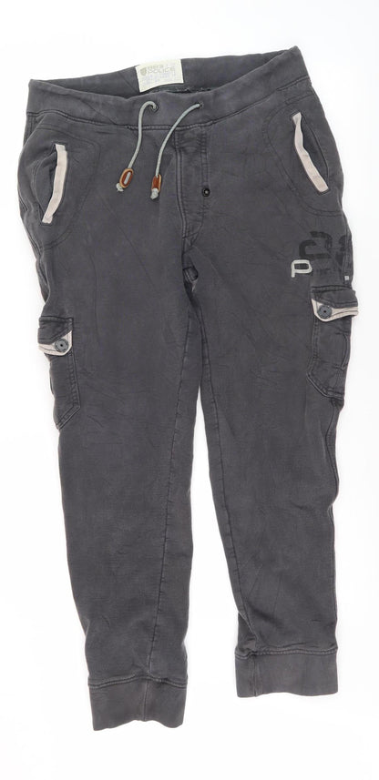 Additional front view of Police Men's Black Jogger Tracksuit, size 3