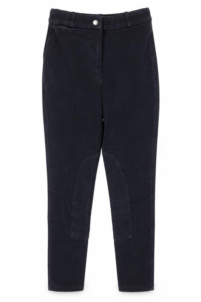 Decathlon Girls' Black Equestrian Leggings, Size 8, Riding Wear