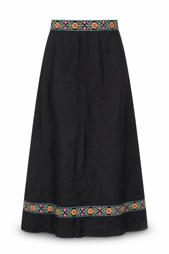 St. André London Women's Black Long Skirt