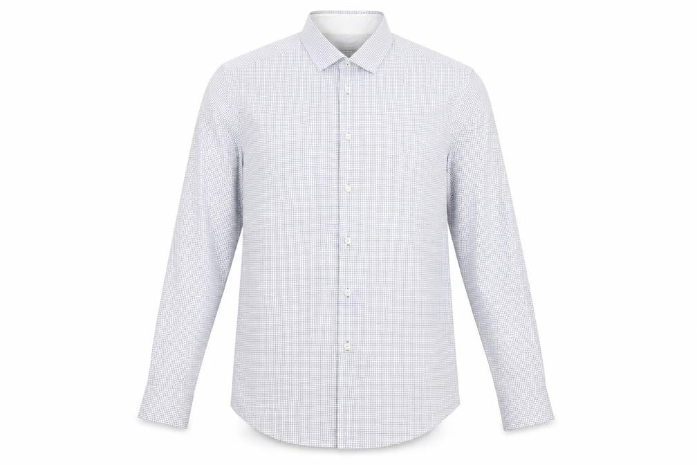 STEEL & JELLY Men's XL White Check Shirt