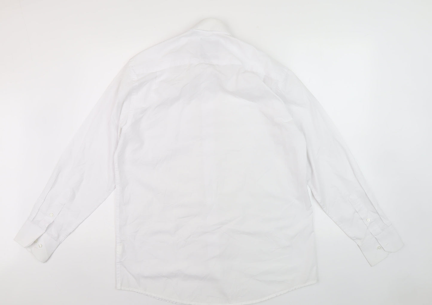 Skopes Men's White Regular Fit Long Sleeve Shirt
