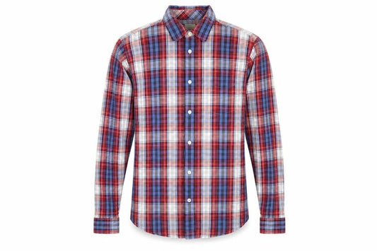 Gap Men's Multicoloured Check Button-Up Shirt M