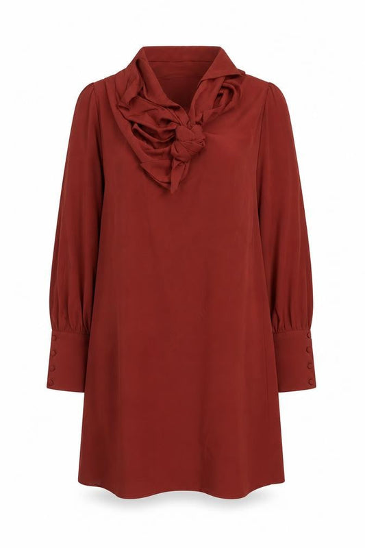 River Island Women's Red Long Sleeve Dress Size 16