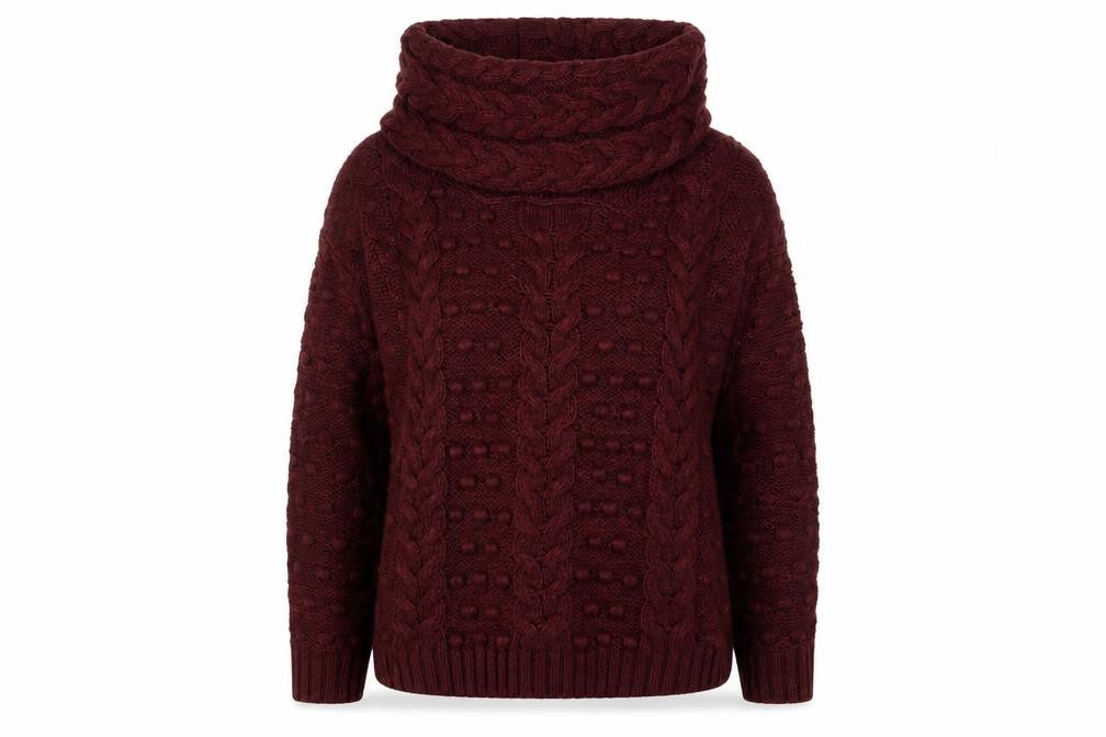 Marks & Spencer Women's Red Cowl Neck Pullover Jumper Size 12