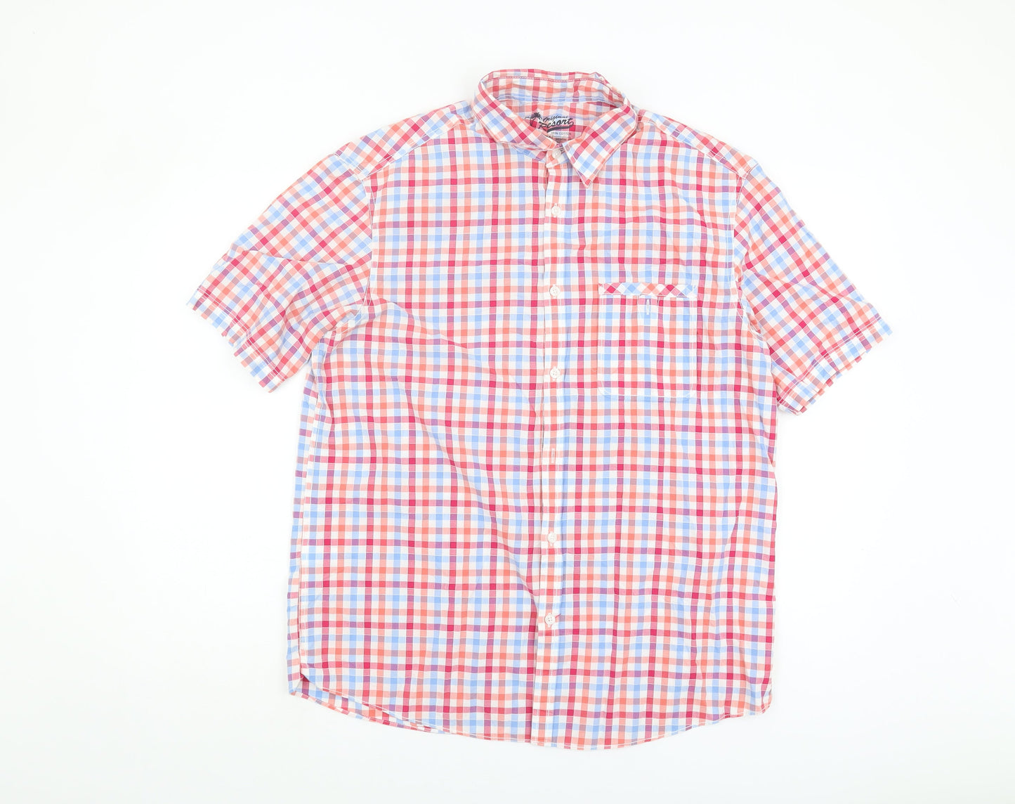 Marks and Spencer Men's Multicoloured Check Shirt - M